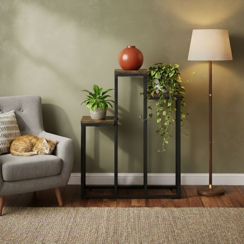 Kwietnik stojący stojak na kwiaty ozdoby 3 półki loft ModernHome