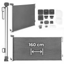Bramka barierka roleta 160 cm ochronna zabezpieczająca na schody i drzwi szara ECOTOYS