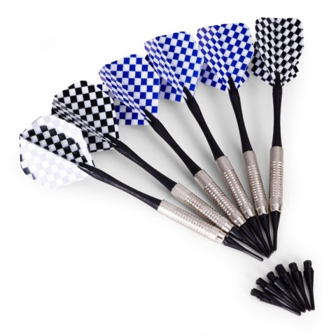 Elektroniczna tarcza do darta gry w rzutki lotki tablica LCD 41 cm 26 gier zestaw 6 rzutek