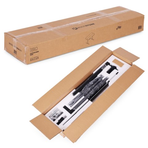 Biurko elektryczne regulowane 120x60 cm regulacja wysokości 72-117 cm czarne ModernHome