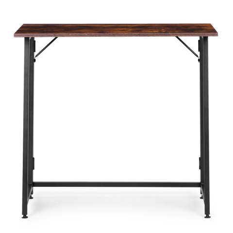 Biurko komputerowe składane 80x45 cm stolik pod laptopa loft postarzany orzech ModernHome