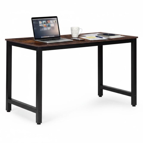 Biurko komputerowe szkolne stół 120x60 cm postarzany orzech ModernHome