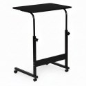 Mobilny stolik pod laptopa biurko dostawiane do fotela czarny ModernHome