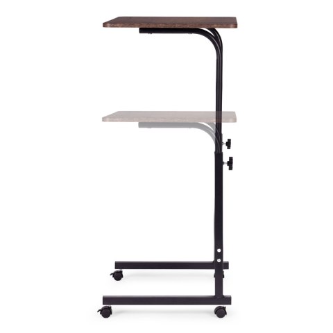 Mobilny stolik pod laptopa biurko dostawiane do fotela postarzany orzech ModernHome