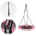 Huśtawka ogrodowa bocianie gniazdo 100 cm różowa ECOTOYS