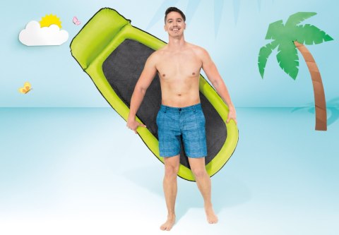 Materac plażowy z siateczką do pływania chłodzący zielony INTEX 58836 GREEN