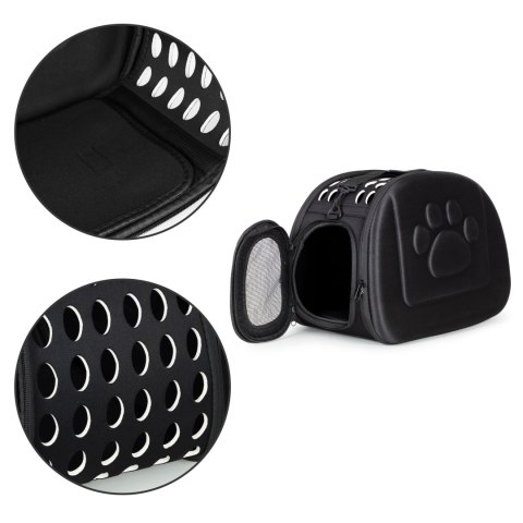 Duży transporter dla kota psa torba podróżna czarny Petsi