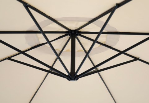 Parasol ogrodowy duży na wysięgniku składany 3,5 m beż MultiGarden