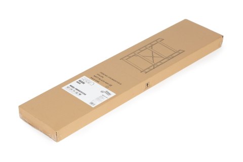 Regał drewniany szeroki 4 półki nowoczesny LOFT czarny ModernHome