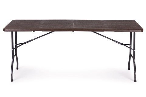 Stół cateringowy bankietowy ogrodowy składany 180 cm brązowy MultiGarden