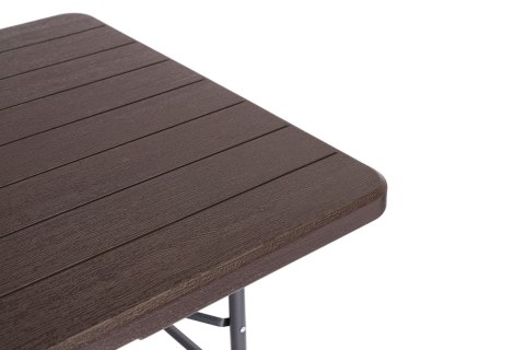 Stół cateringowy bankietowy ogrodowy składany 180 cm brązowy MultiGarden