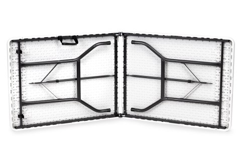 Zestaw cateringowy stół bankietowy 180 cm 2 ławki biały MultiGarden