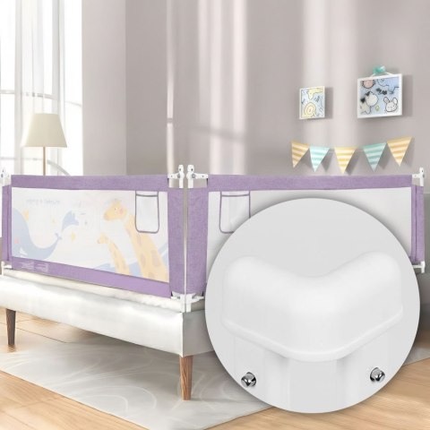 Barierka ochronna na łóżko 200 cm osłona zabezpieczenie dla dzieci ECOTOYS