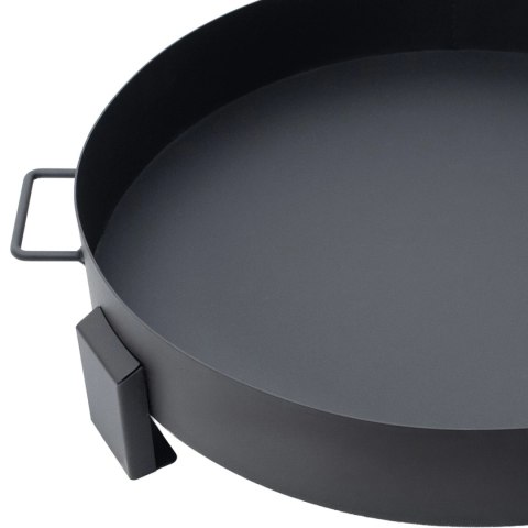 Duże solidne palenisko ogrodowe żeliwne 60 cm z uchwytami idealne do ogniska