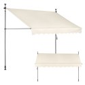 Markiza przeciwsłoneczna balkonowa 300x120 cm regulacja wysokości wodoodporna korbka ręczna beżowa MultiGarden