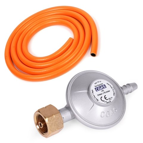 Ogrzewacz gazowy grzejnik 11 kW szklany na ogród patio reduktor wąż pokrowiec MultiGarden