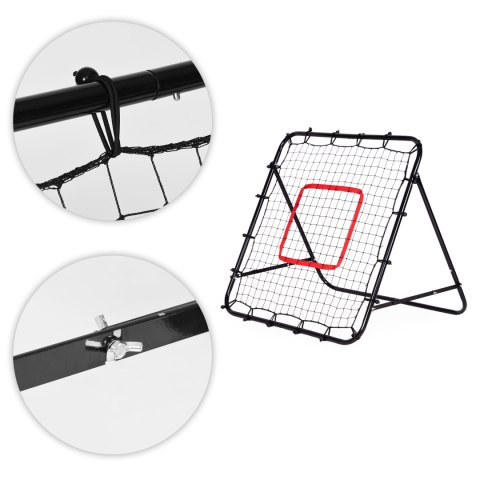 Rebounder do piłki nożnej trenażer piłkarski bramka do odbijania piłki 100x100 cm MOVEPRO