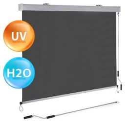 Roleta markiza pionowa zwijana na korbkę balkon taras altana antracyt MultiGarden