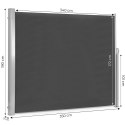 Składana markiza 350x180 cm boczna roleta parawan do ogrodu na taras antracyt MultiGarden