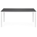 Stół ogrodowy 6-osobowy 156x78 cm polywood meble na taras szare białe MultiGarden
