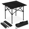 Stolik turystyczny składany 53x55 cm kempingowy z torbą czarny MultiGarden