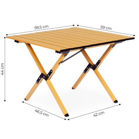 Stolik turystyczny składany 60x60 cm kempingowy z torbą MultiGarden