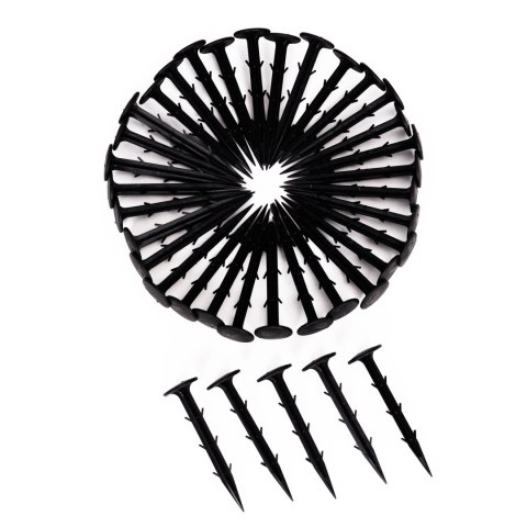 Agrowłóknina czarna agrotkanina UV 135g mata antychwastowa 1,6x50m kołki MulltiGarden