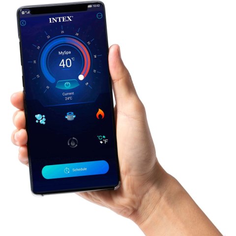 Nadmuchiwane SPA kwadratowe basen z hydromasażem 4 os. 175x71 cm akcesoria premium INTEX 28450