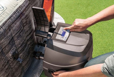 Nadmuchiwane SPA kwadratowe basen z hydromasażem 4 os. 175x71 cm akcesoria premium INTEX 28450