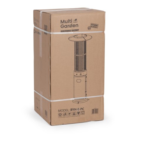 Ogrzewacz parasol gazowy grzejnik 11 kW na ogród patio reduktor wąż pokrowiec MultiGarden