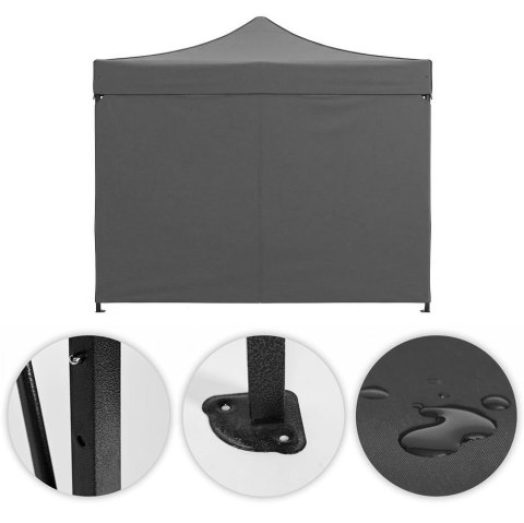 Pawilon ogrodowy eventowy automatyczny samorozkładalny namiot 3x3 m szary MultiGarden