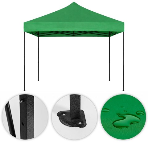 Pawilon ogrodowy eventowy automatyczny samorozkładalny namiot daszek 3x3 m zielony MultiGarden