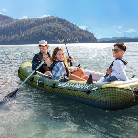 Ponton dmuchany Seahawk 3 3-osobowy pompka 2 wiosła INTEX 66333