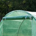 Szklarnia tunel ogrodowy foliowy 4x2x2 m 8 m² metalowy stelaż folia UV 2 wejścia