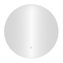 Lustro łazienkowe LED okrągłe ścienne 60 cm 3 barwy włącznik dotykowy ModernHome