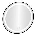 Lustro łazienkowe LED okrągłe ścienne 80 cm 3 barwy anti-fog włącznik dotykowy ModernHome