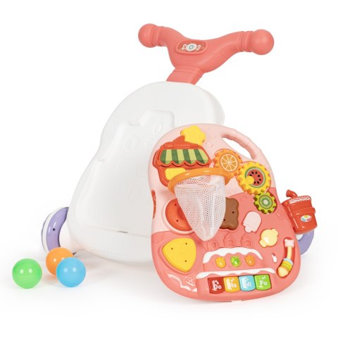 Pchacz interaktywny 2w1 chodzik i stolik edukacyjny z dźwiękami