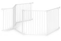 Bramka kojec barierka ochronna dla dzieci i zwierząt 5 paneli 60 cm metal biały ECOTOYS